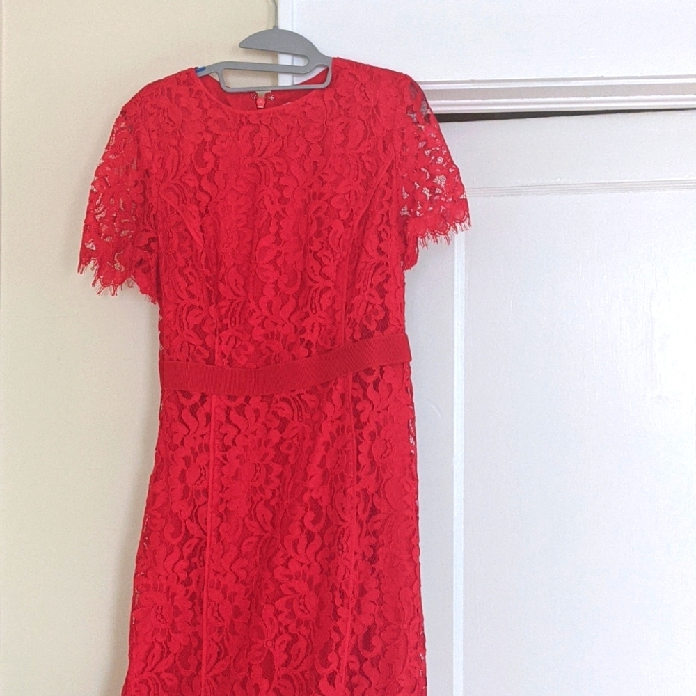 Women's New York and Company Cocktail Red Dress, Size 12